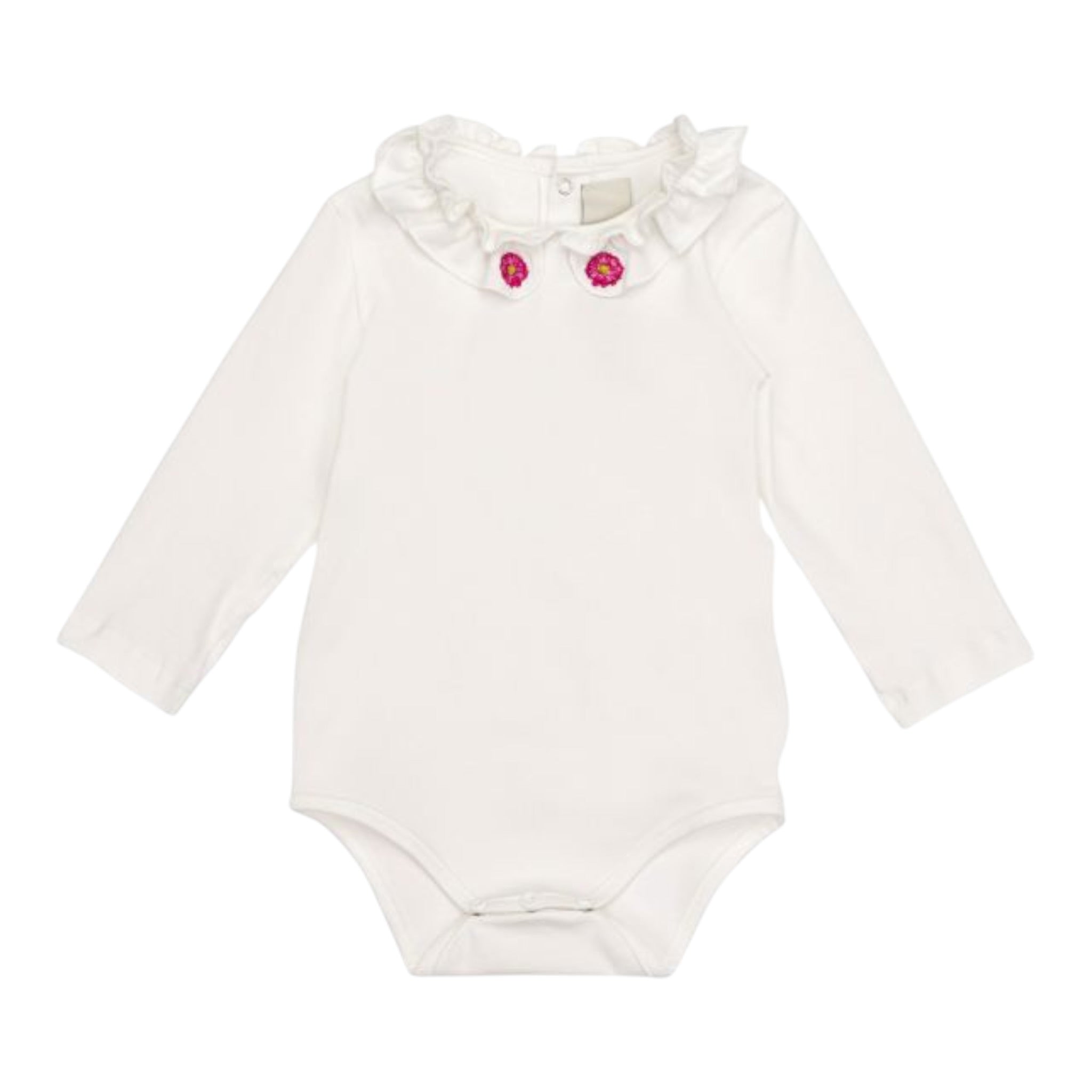 Simonetta Body tinta unita con Colletto Bianco per Neonata SVA000 BIANCO SIMONETTA 