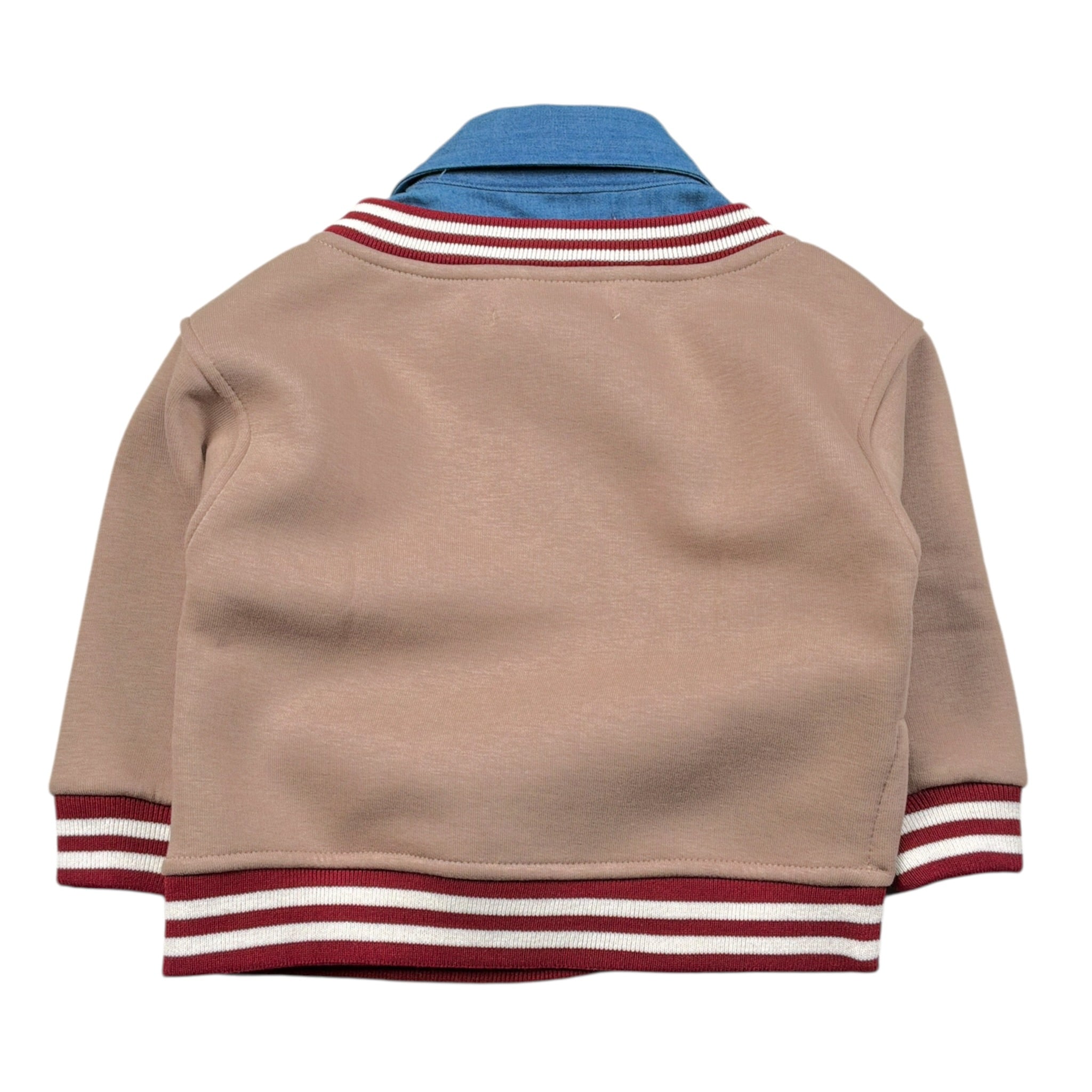 So Twee By Miss Grant Maglia tinta unita con Finta Camicia Beige per Bambina ST0147B BEIGE SO TWEE BY MISS GRANT 