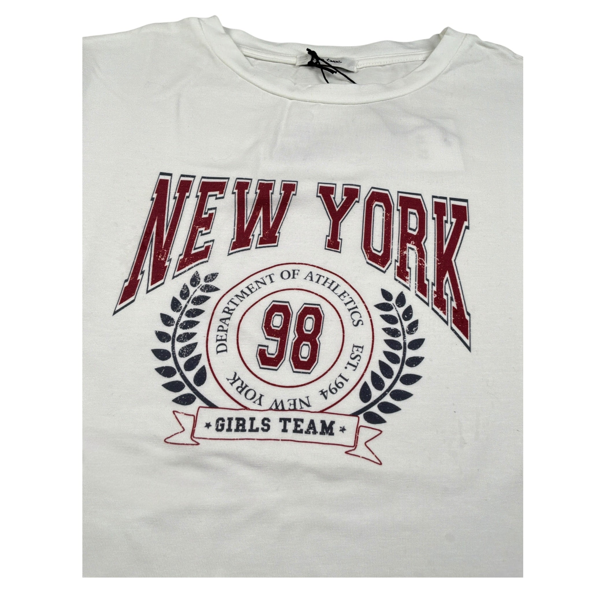 So Twee By Miss Grant T-Shirt Girocollo tinta unita con Stampa Bianco per Bambino ST0190 BIANCO SO TWEE BY MISS GRANT 