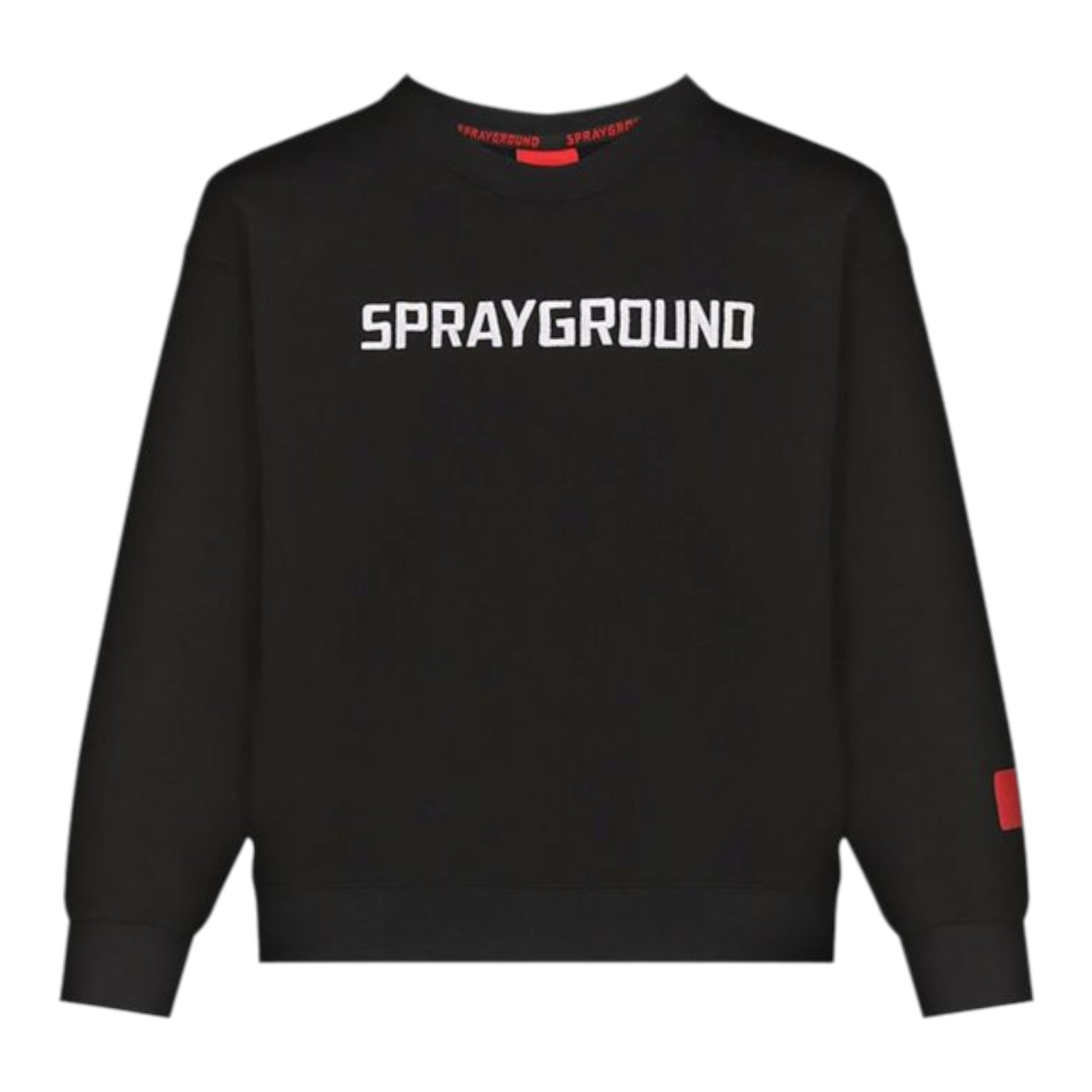 Sprayground Felpa tinta unita con Stampa Nero per Bambino SPY1351GBLK NERO SPRAYGROUND 