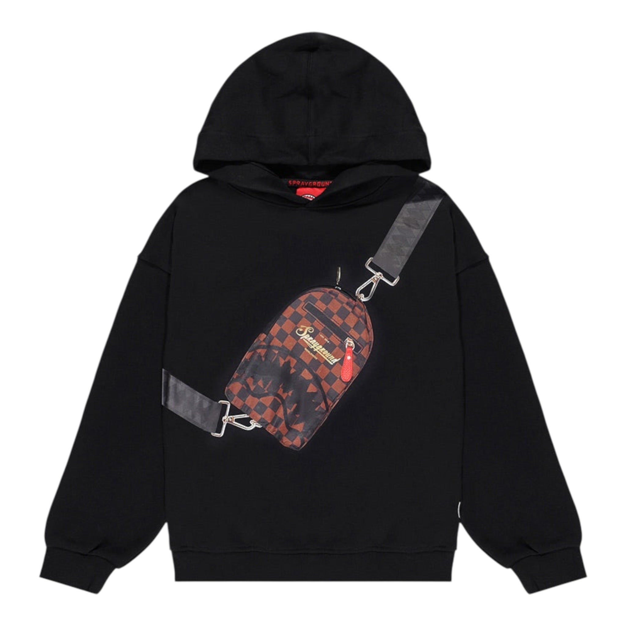 Sprayground Felpa tinta unita con Cappuccio Nero per Bambino SPY1360GBLK NERO SPRAYGROUND 