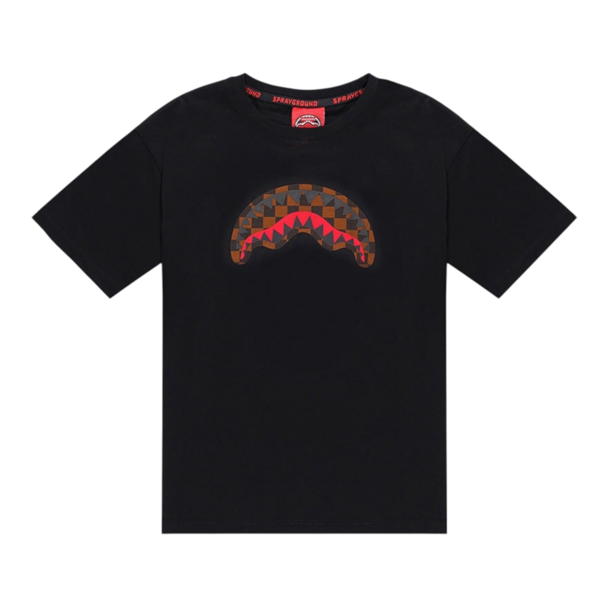 Sprayground T-Shirt tinta unita con Stampa Nero per Bambino SPY1366BLK NERO SPRAYGROUND 