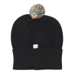 Stella Mccartney Cappello tinta unita con Pon Pon Nero per Neonato TT0557 NERO STELLA McCARTNEY 