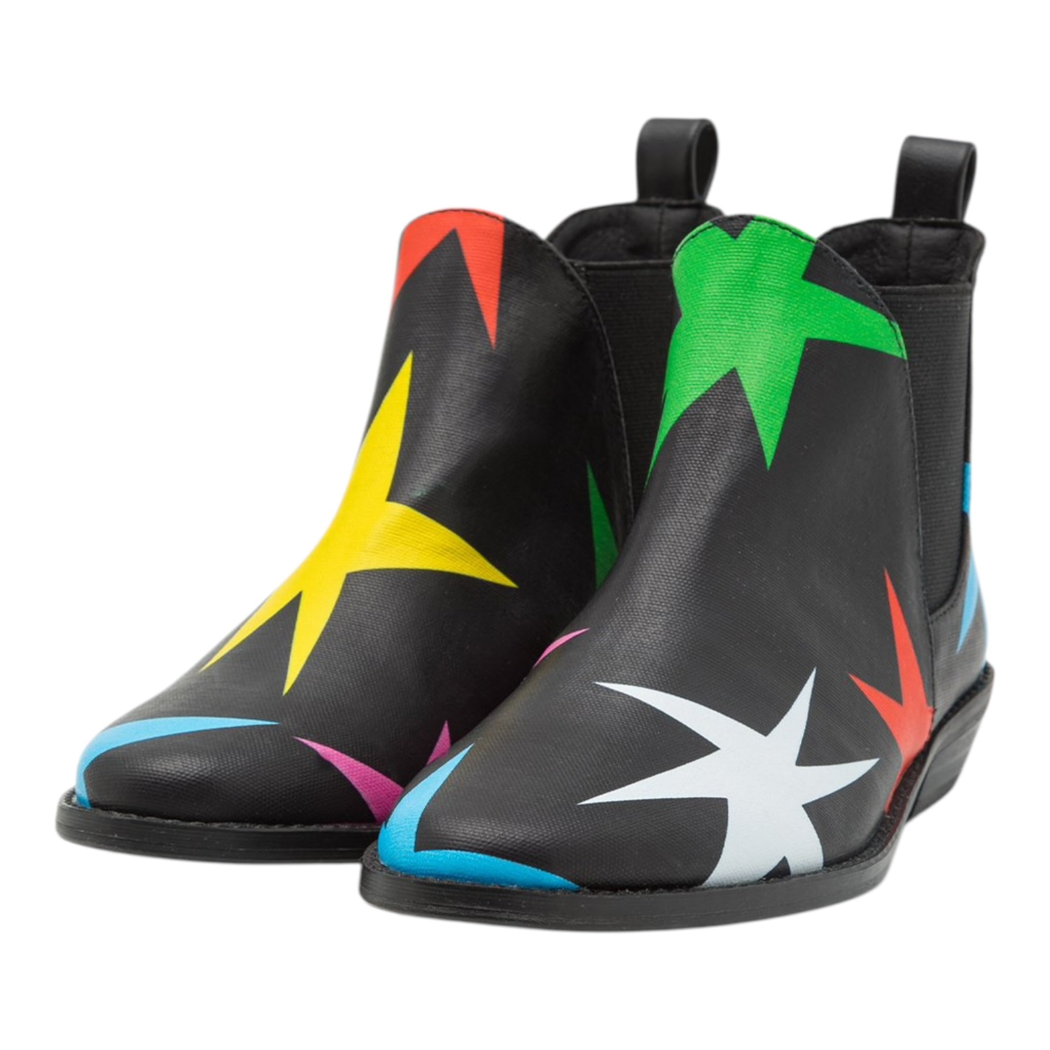 Stella Mccartney Stivali tinta unita con Stelle Nero per Bambina TV0D16 NERO STELLA McCARTNEY 