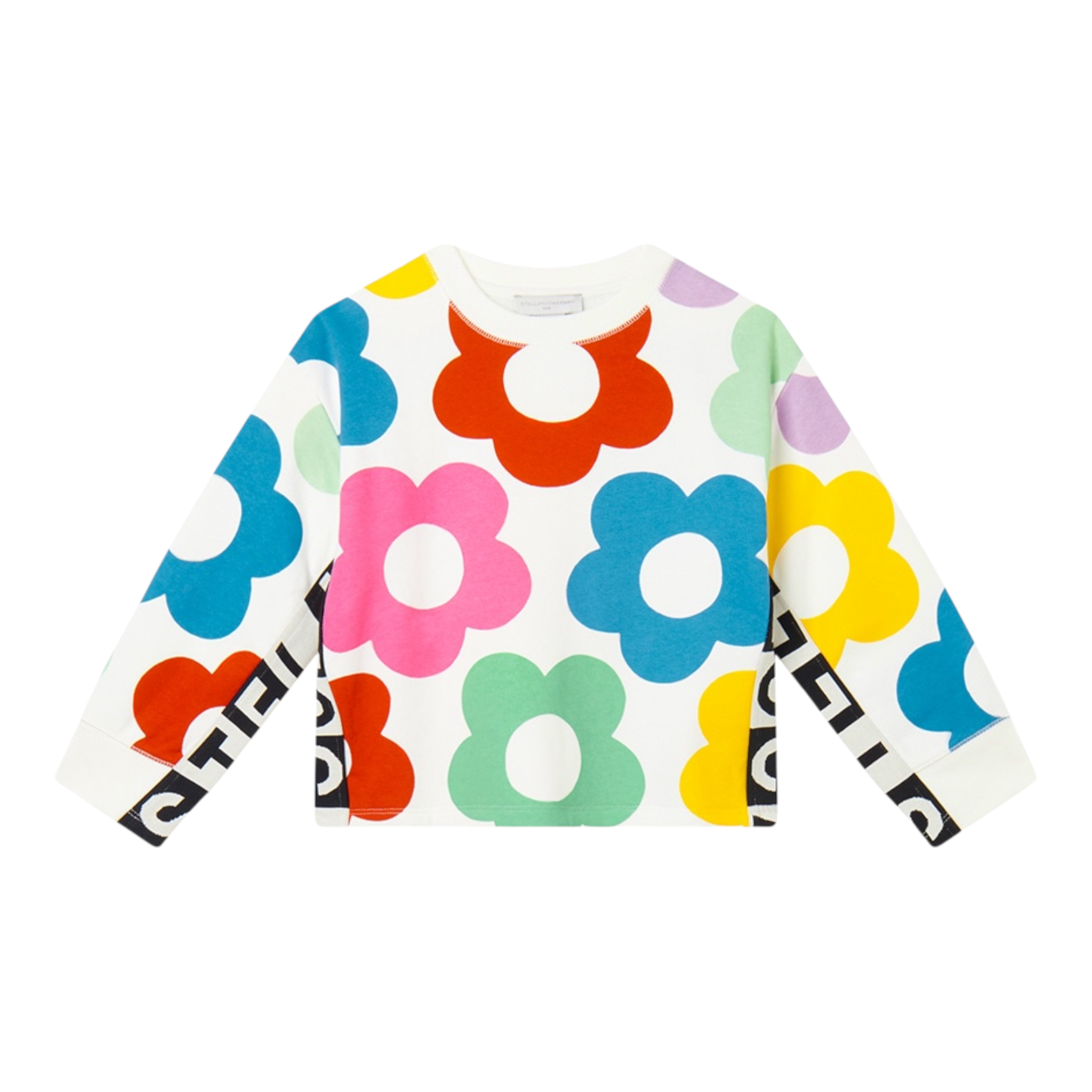 Stella Mccartney Felpa Chiusa tinta unita con Stampe Bianco per Bambina TV4C30 BIANCO STELLA McCARTNEY 