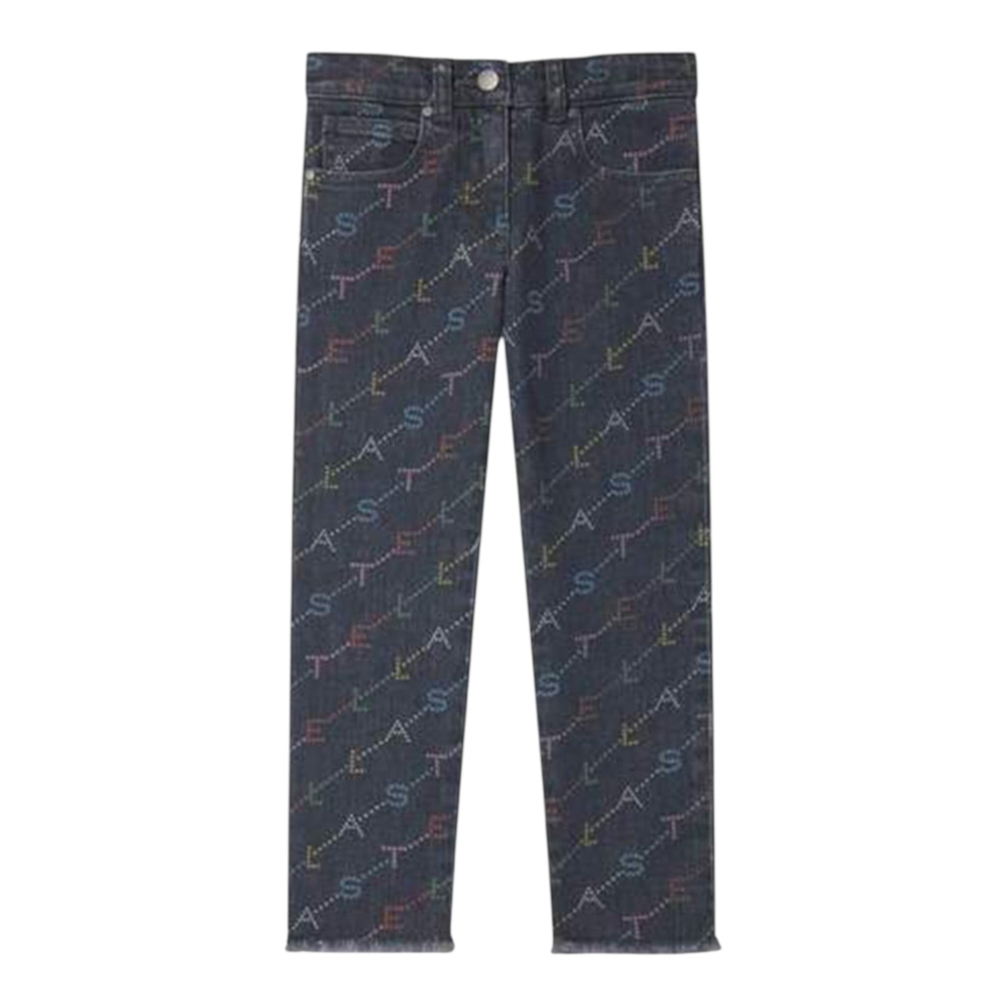 Stella Mccartney Jeans tinta unita Logato Blu per Bambina TV6D00 BLU STELLA McCARTNEY 