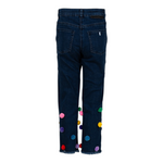 Stella Mccartney Jeans tinta unita con Applicazioni Blu per Bambina TV8E70 BLU STELLA McCARTNEY 