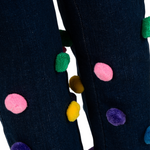 Stella Mccartney Jeans tinta unita con Applicazioni Blu per Bambina TV8E70 BLU STELLA McCARTNEY 