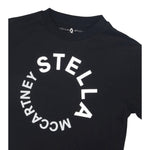 Stella Mccartney T-Shirt tinta unita con Stampa Nero per Bambina TV8P61 NERO STELLA McCARTNEY 