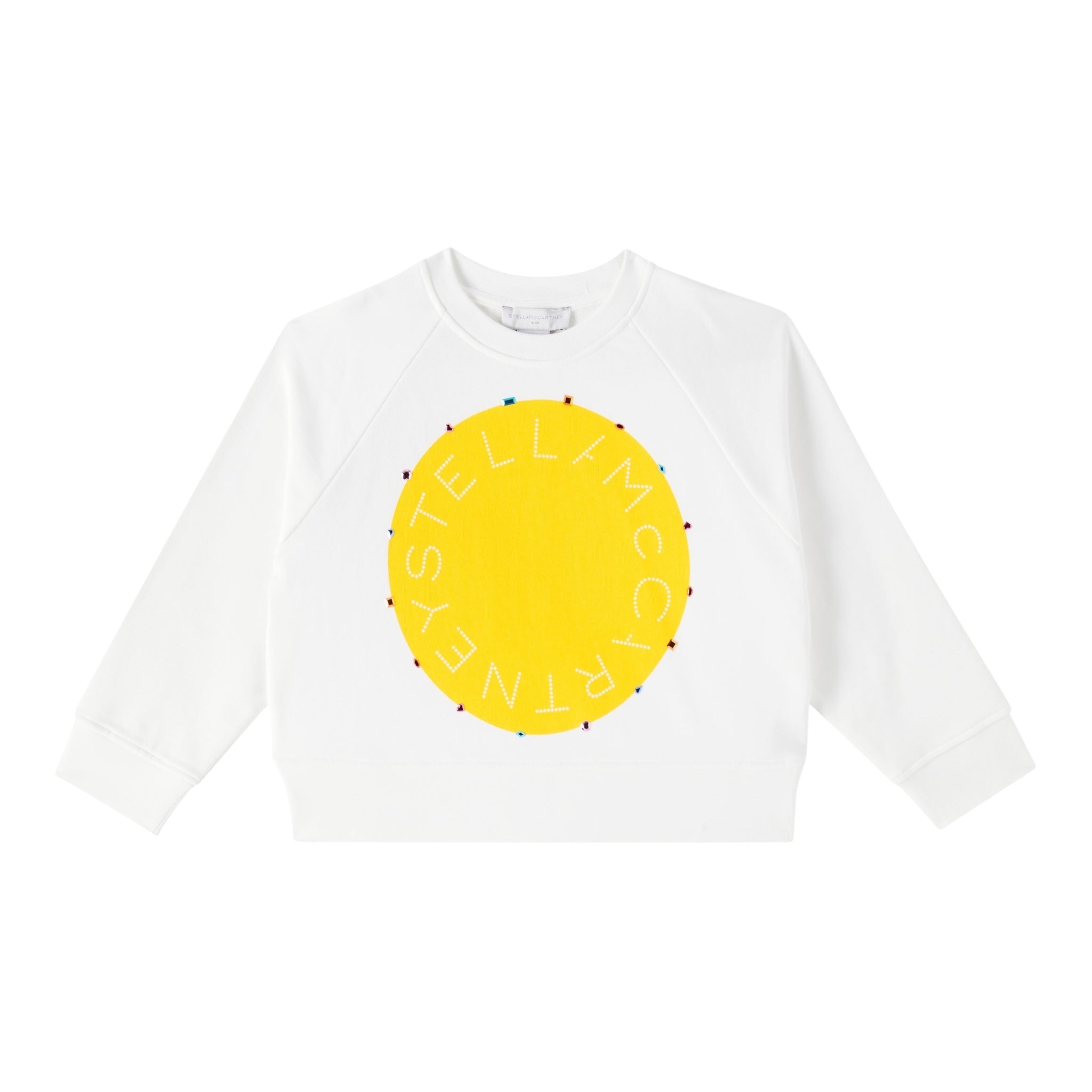 Stella Mccartney Felpa Chiusa Girocollo con Stampa Bianco per Bambina TW4C90 BIANCO STELLA McCARTNEY 