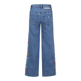 Stella Mccartney Jeans tinta unita con Stampa Azzurro per Bambina TW6E40 AZZURRO STELLA McCARTNEY 