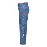 Stella Mccartney Jeans tinta unita con Stampa Azzurro per Bambina TW6E40 AZZURRO STELLA McCARTNEY 