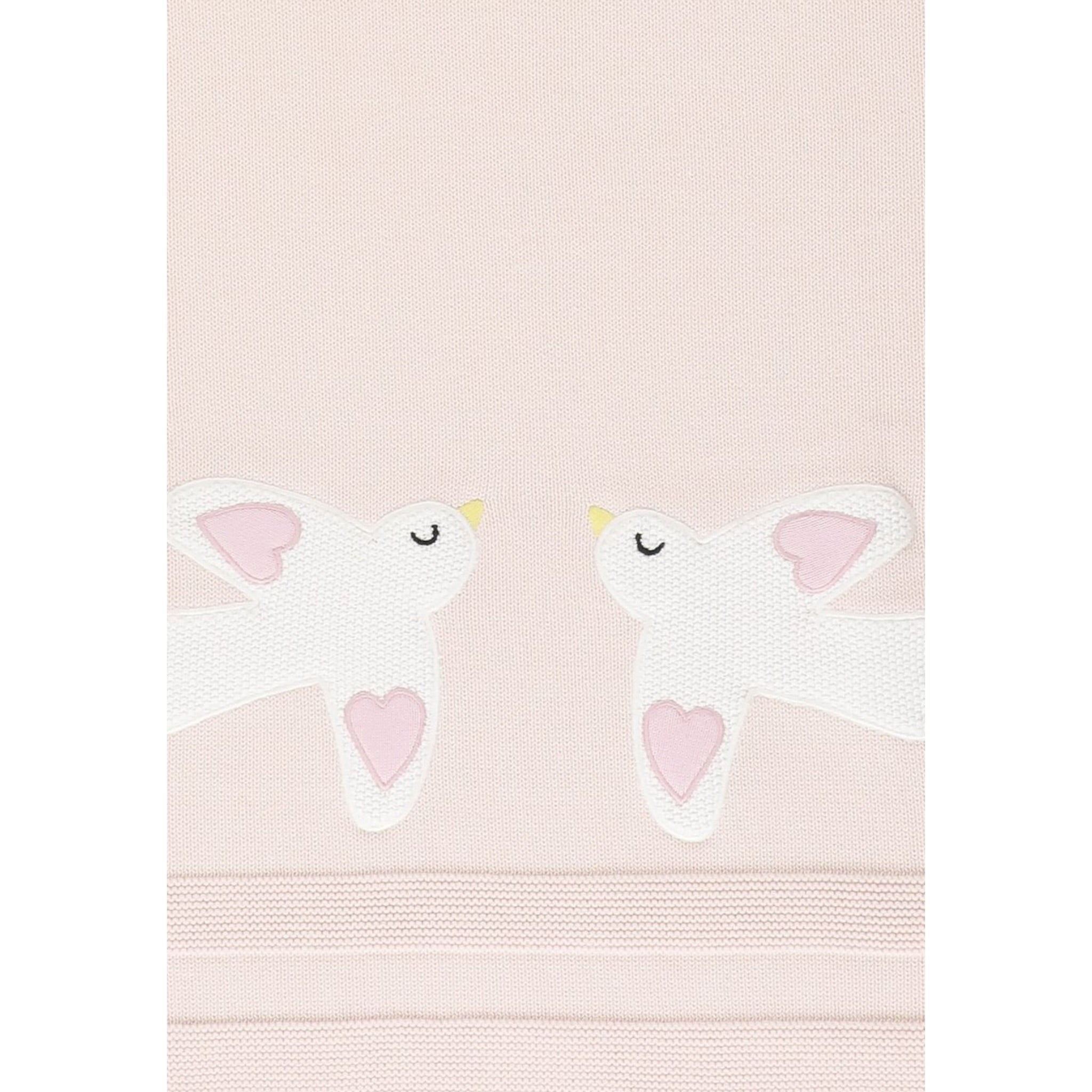 Stella Mccartney Coperta tinta unita con Ricami Rosa per Neonata TX0020 ROSA STELLA McCARTNEY 