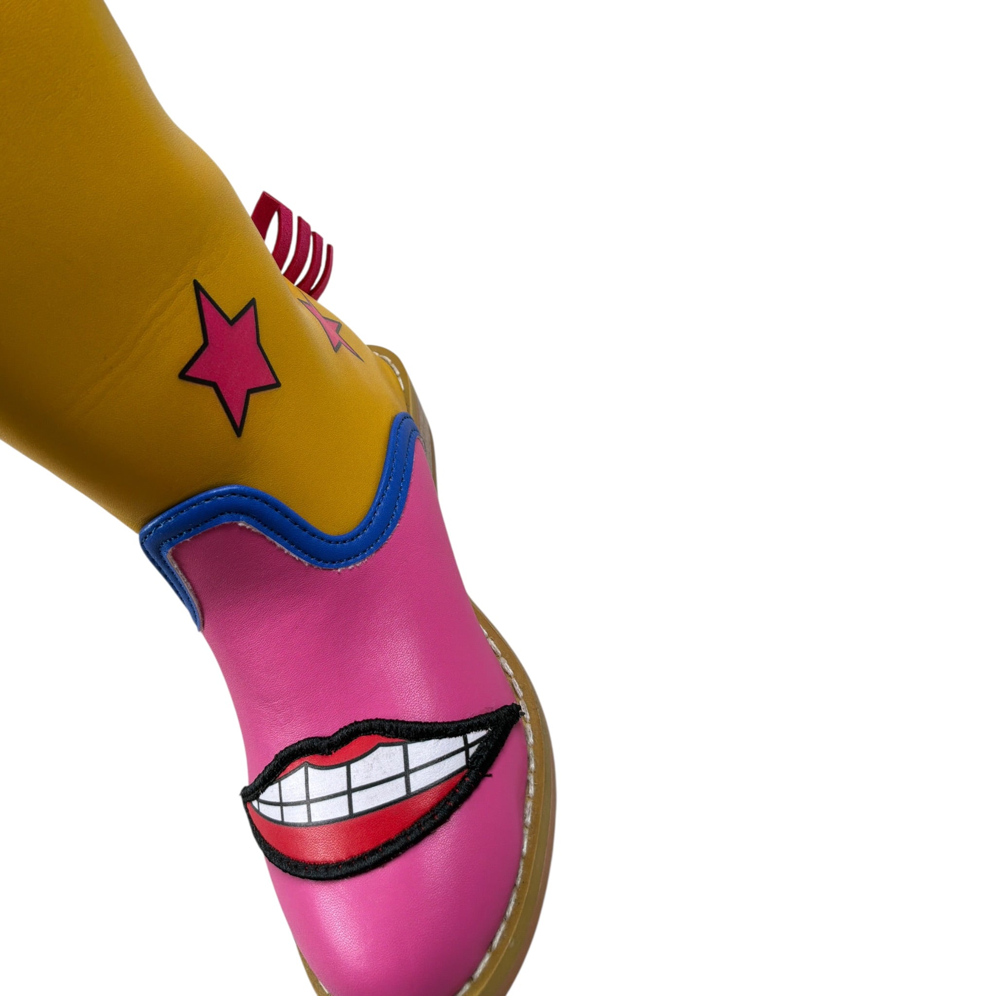 Stella Mccartney Stivali Bicolore Modello Texani Giallo per Bambina TX0B36 GIALLO STELLA McCARTNEY 