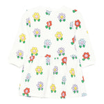 Stella Mccartney Abito Manica Lunga tinta unita con Stampe Bianco per Neonata TX1040 BIANCO STELLA McCARTNEY 