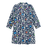 Stella Mccartney Abito Manica Lunga tinta unita Stampa Stelle Blu per Bambina TX1B70 BLU STELLA McCARTNEY 