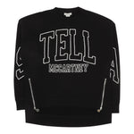 Stella Mccartney Felpa Chiusa Girocollo tinta unita con Stampa Nero per Bambino TX4C10 NERO STELLA McCARTNEY 