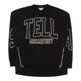 Stella Mccartney Felpa Chiusa Girocollo tinta unita con Stampa Nero per Bambino TX4C10 NERO STELLA McCARTNEY 