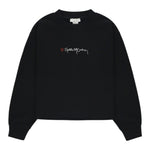Stella Mccartney Felpa Chiusa Girocollo tinta unita con Stampa Nero per Bambina TX4C50 NERO STELLA McCARTNEY 