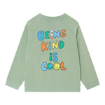 Stella Mccartney Felpa Chiusa Girocollo tinta unita con Stampa Verde per Bambino TX4Q00 VERDE STELLA McCARTNEY 
