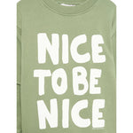 Stella Mccartney Felpa Chiusa Girocollo tinta unita con Logo Verde per Bambino TX4R40 VERDE STELLA McCARTNEY 