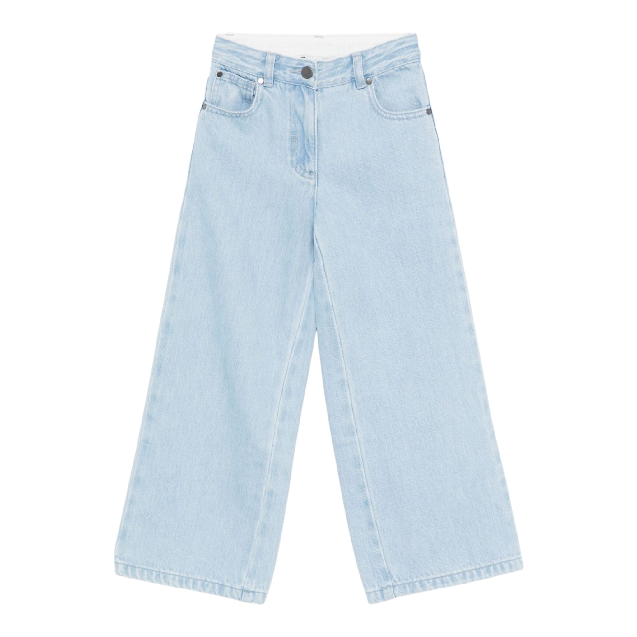Stella Mccartney Jeans tinta unita Modello Palazzo Azzurro per Bambina TX6A00 AZZURRO STELLA McCARTNEY 