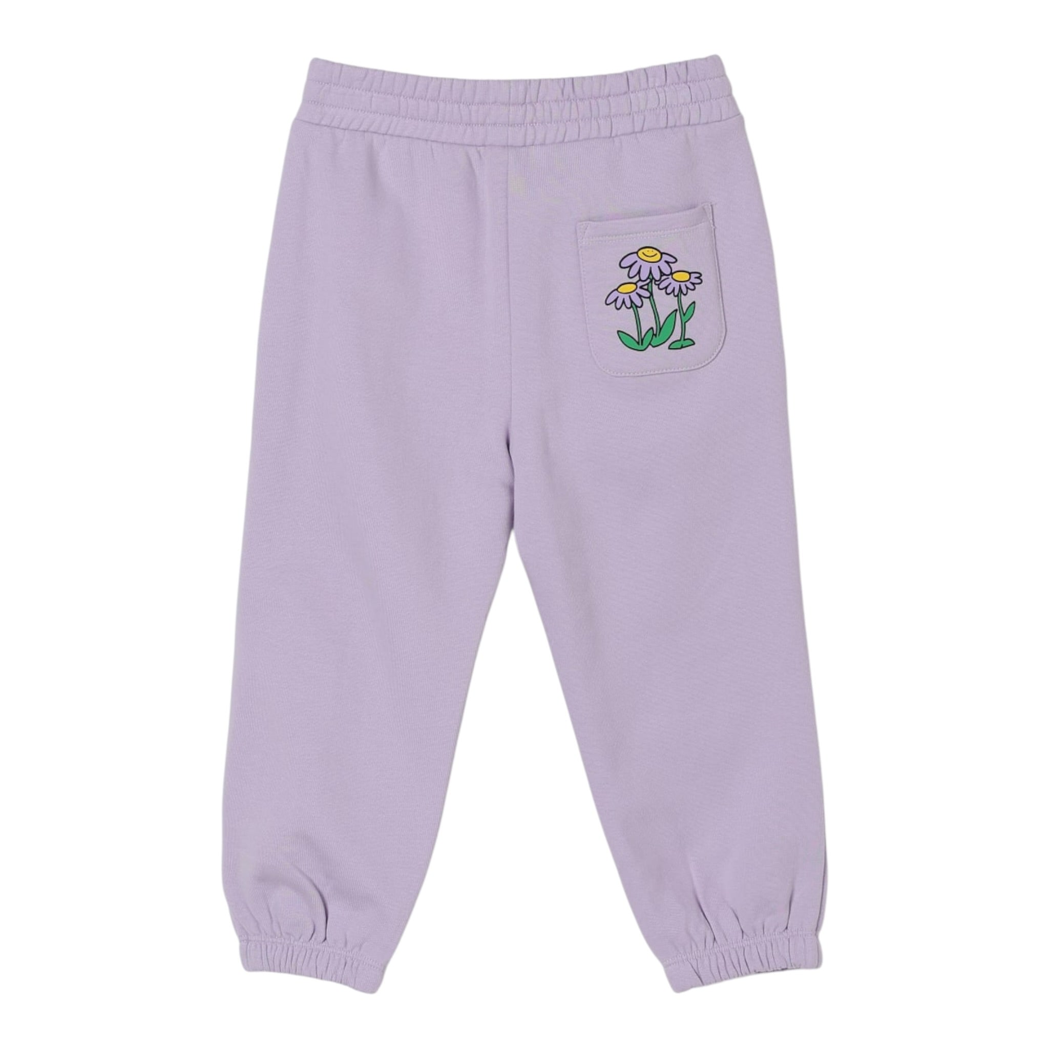 Stella Mccartney Pantalone Tuta tinta unita con Logo Lilla per Bambina TX6A80 LILLA STELLA McCARTNEY 