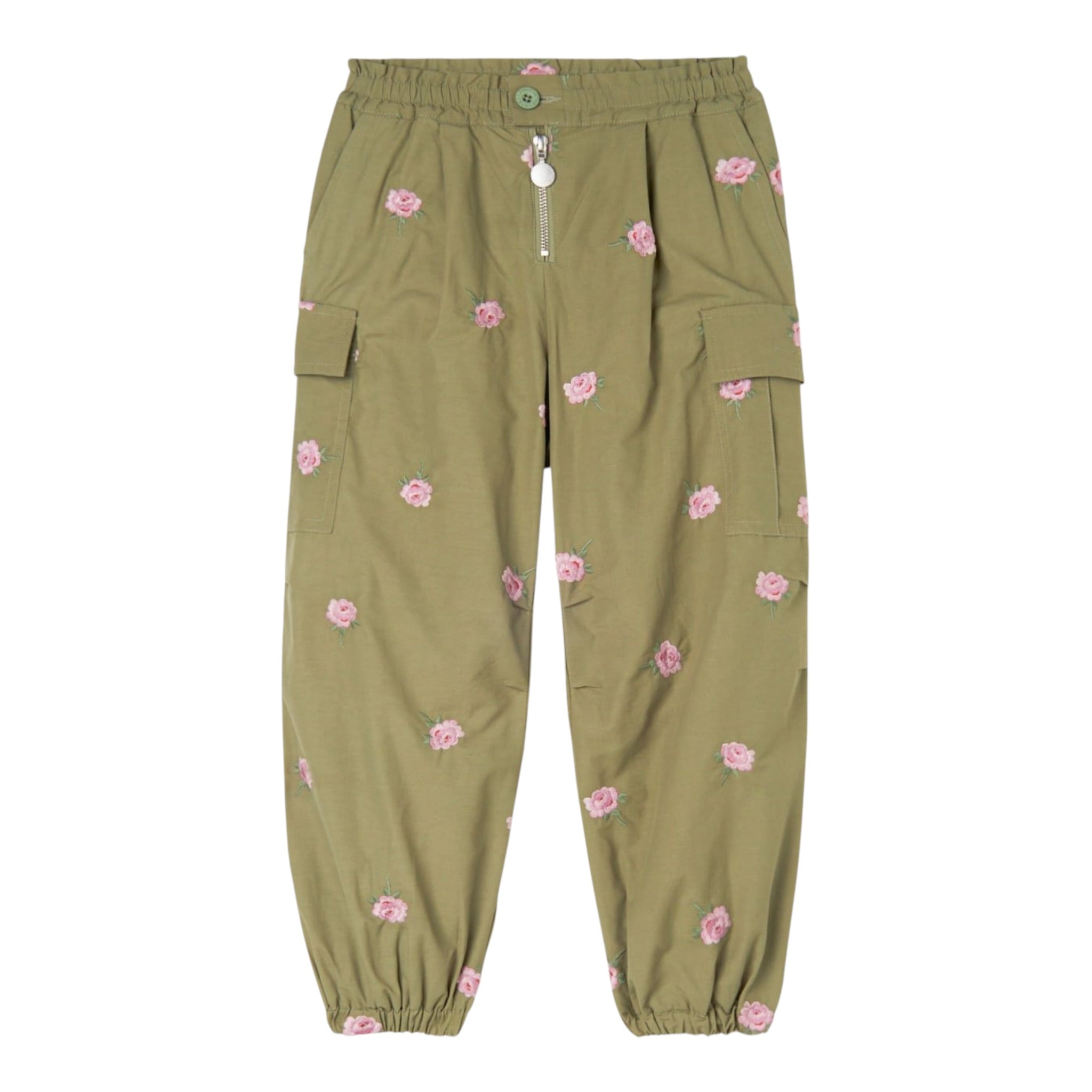 Stella Mccartney Pantalone tinta unita con Elastico In Vita Verde per Bambina TX6D20 VERDE STELLA McCARTNEY 