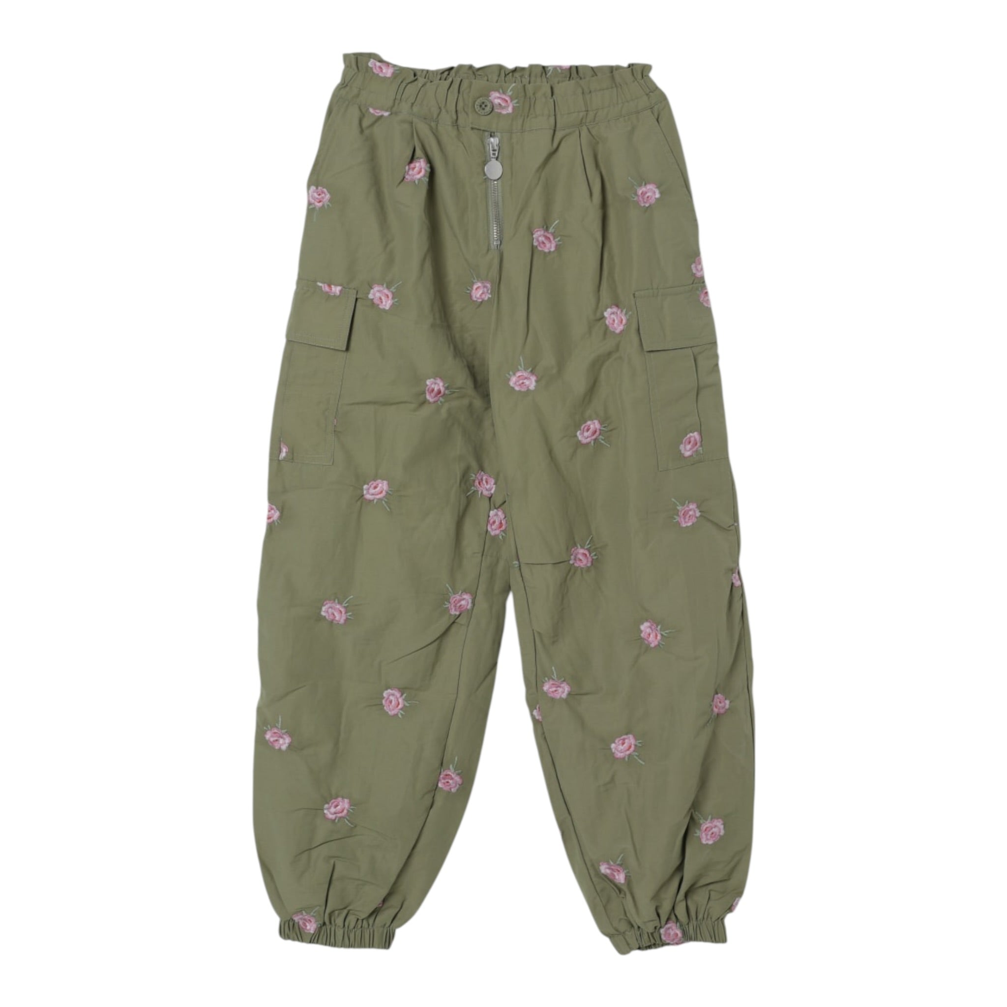 Stella Mccartney Pantalone tinta unita con Elastico In Vita Verde per Bambina TX6D20X VERDE STELLA McCARTNEY 