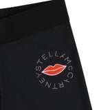 Stella Mccartney Leggins tinta unita con Logo Nero per Bambina TX6E40 NERO STELLA McCARTNEY 