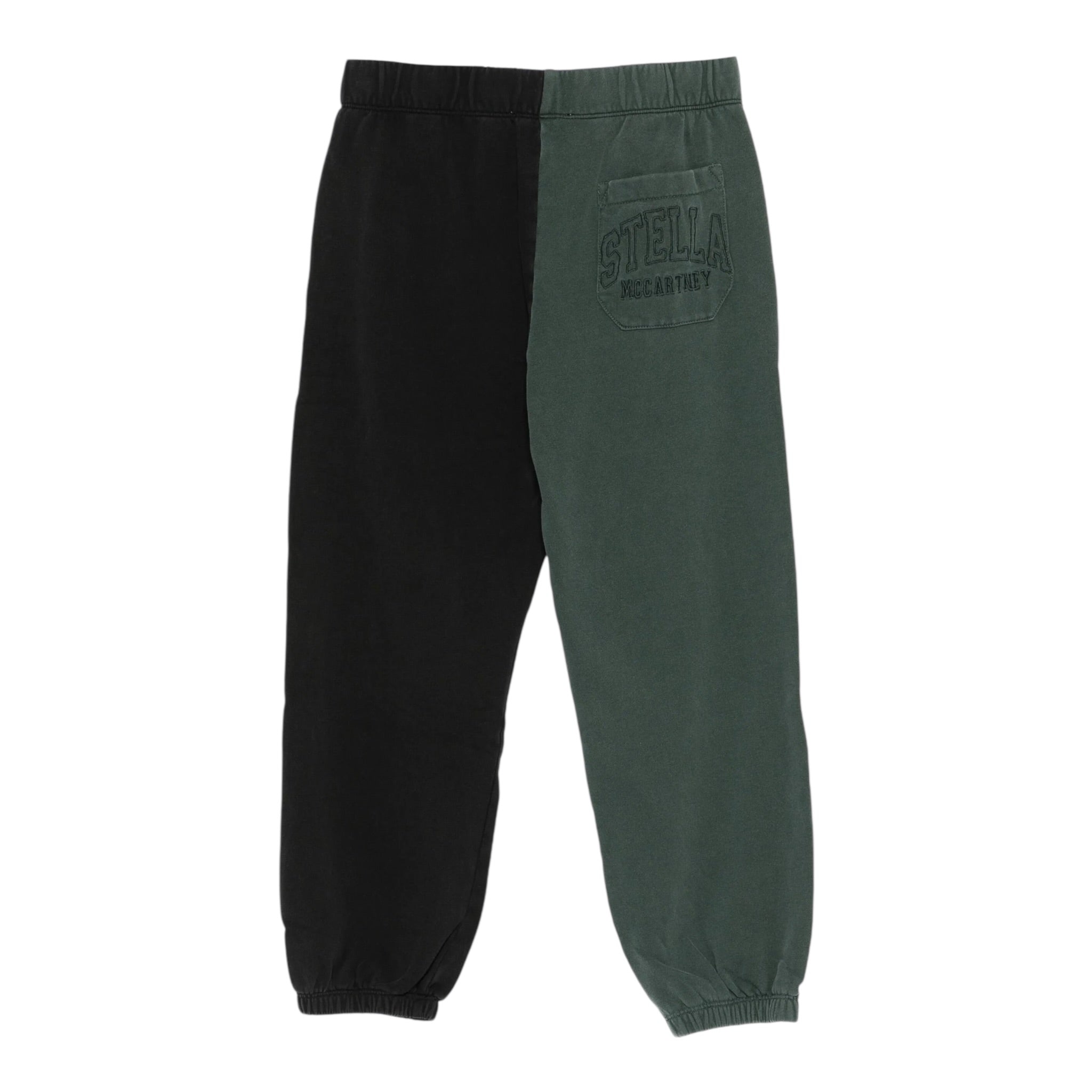 Stella Mccartney Pantalone Tuta Bicolore Verde/Nero per Bambino TX6R50 VERDE/NERO STELLA McCARTNEY 