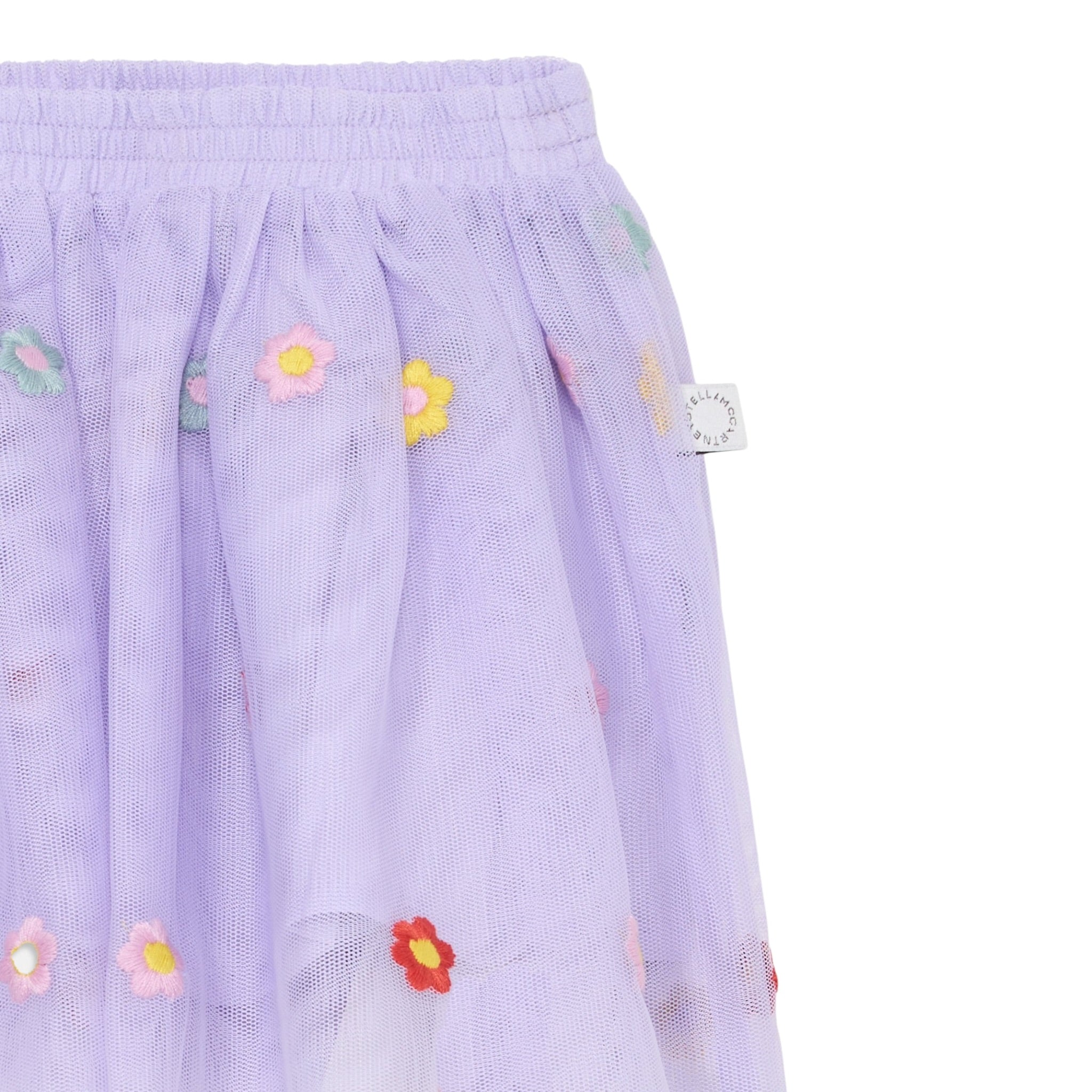 Stella Mccartney Gonna tinta unita In Tulle E Ricami Lilla per Neonata TX7001X LILLA STELLA McCARTNEY 