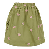 Stella Mccartney Gonna tinta unita con Ricami Verde per Bambina TX7B01 VERDE STELLA McCARTNEY 