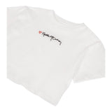 Stella Mccartney T-Shirt Girocollo tinta unita con Stampa Logo Bianco per Bambina TX8C51 BIANCO STELLA McCARTNEY 
