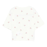 Stella Mccartney T-Shirt Girocollo tinta unita con Stampe Panna per Bambina TX8C61X PANNA STELLA McCARTNEY 