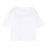 Stella Mccartney T-Shirt Girocollo tinta unita con Stampa Logo Bianco per Bambina TX8D41 BIANCO STELLA McCARTNEY 