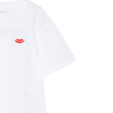 Stella Mccartney T-Shirt Girocollo tinta unita con Stampa Logo Bianco per Bambina TX8D41 BIANCO STELLA McCARTNEY 