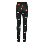 Stella Mccartney Leggins tinta unita con Stampe Nero per Bambina TX6E50 NERO STELLA McCARTNEY 