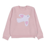 Stella Mccartney Maglia Girocollo tinta unita con Ricami Rosa per Neonata TX9050 ROSA STELLA McCARTNEY 