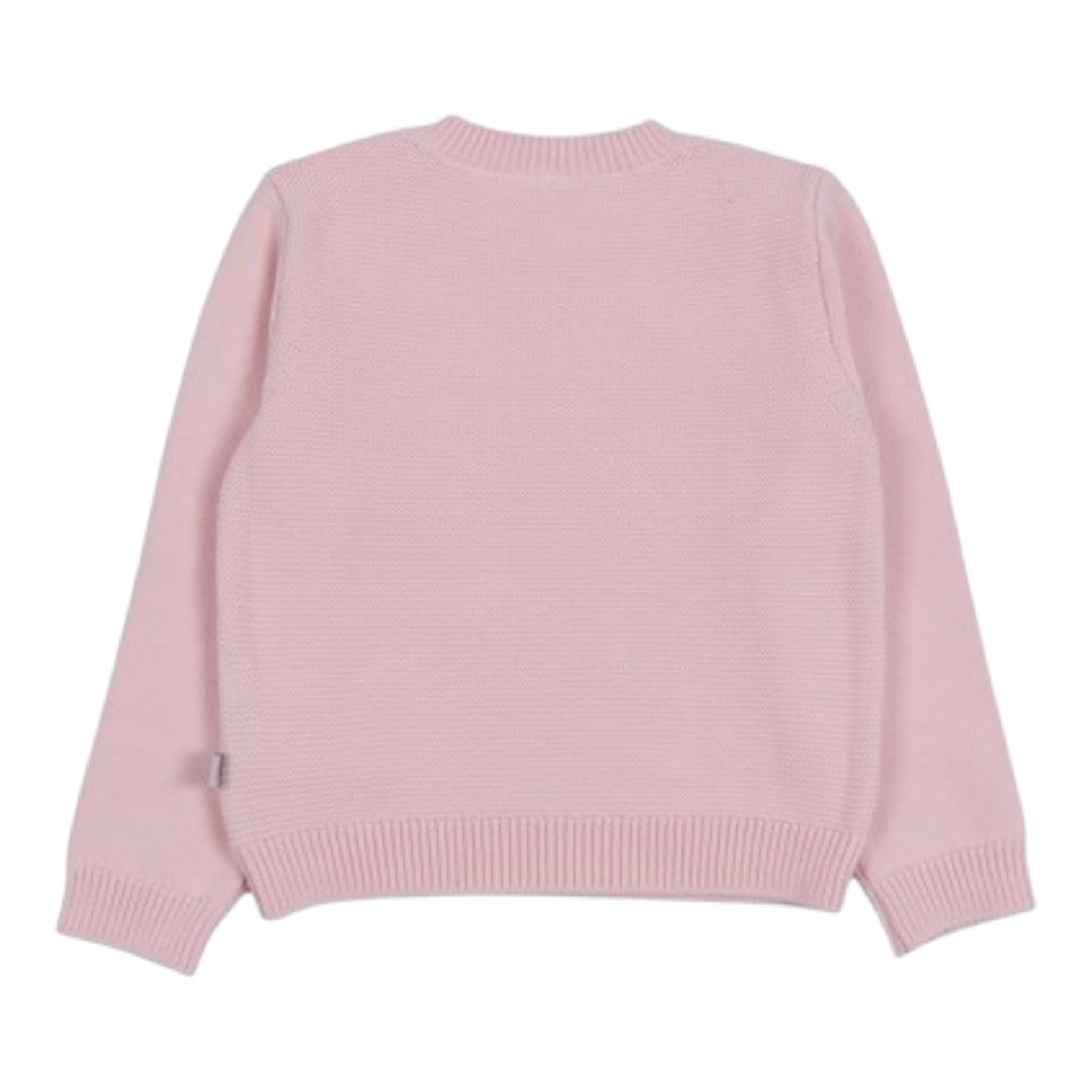 Stella Mccartney Maglia Girocollo tinta unita con Ricami Rosa per Neonata TX9050 ROSA STELLA McCARTNEY 