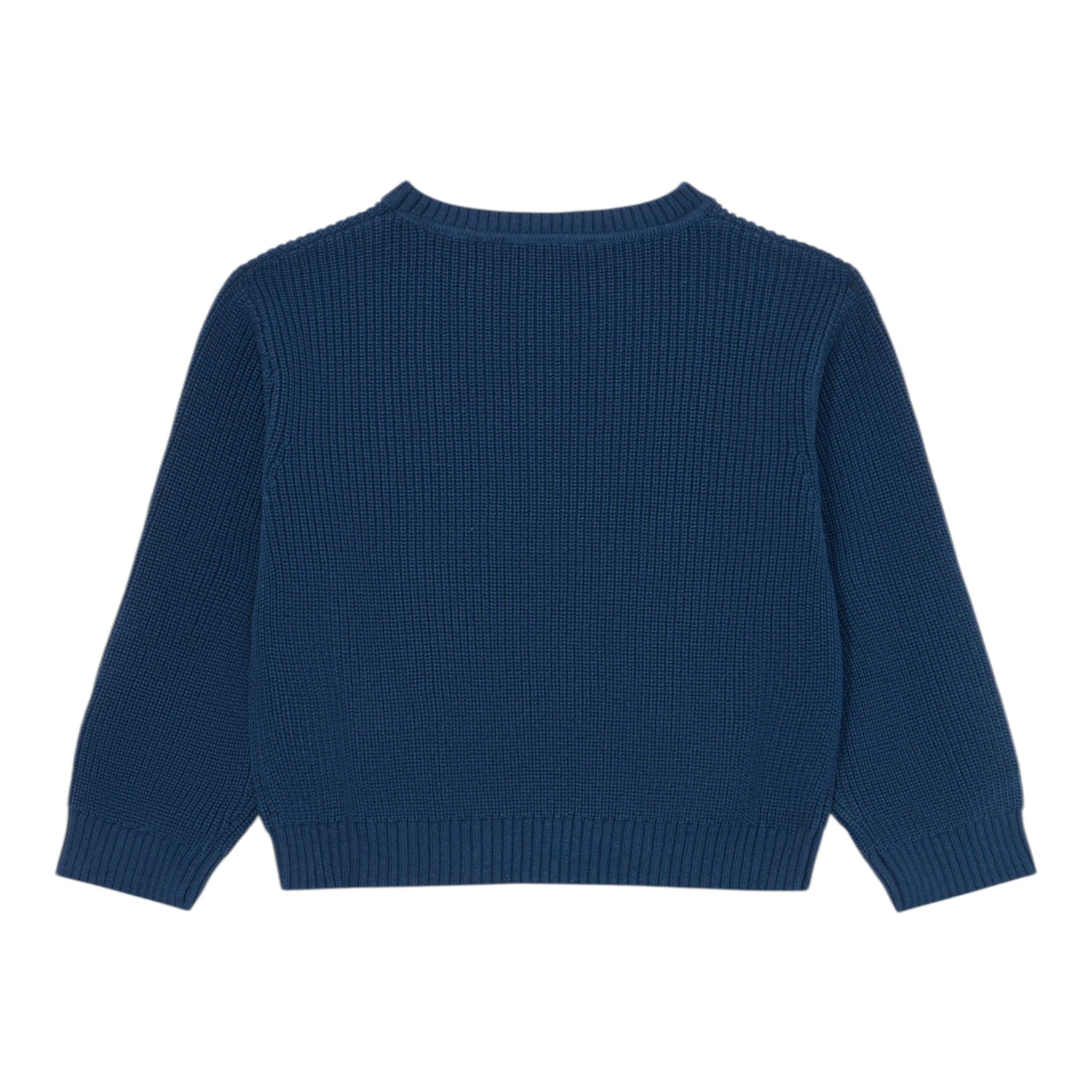 Stella Mccartney Maglia Girocollo tinta unita con Ricami Blu per Bambino TX9P10 BLU STELLA McCARTNEY 