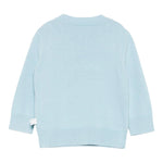 Stella Mccartney Maglia Girocollo tinta unita con Ricami Azzurro per Neonato TX9P60N AZZURRO STELLA McCARTNEY 