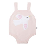 Stella Mccartney Body Giromanica tinta unita con Ricami Rosa per Neonata TXA022 ROSA STELLA McCARTNEY 