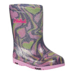 Billieblush Stivali In Gomma Stampa Fantasia Lilla per Bambina U19370 LILLA BillIEBLUSH 