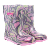 Billieblush Stivali In Gomma Stampa Fantasia Lilla per Bambina U19370 LILLA BillIEBLUSH 