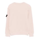 Stone Island Maglia Girocollo tinta unita con Logo Rosa per Bambina 6100006 ROSA STONE ISLAND 