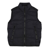 Stone Island Giubbino Smanicato tinta unita con Zip Nero per Bambino 8116G0328 NERO STONE ISLAND 