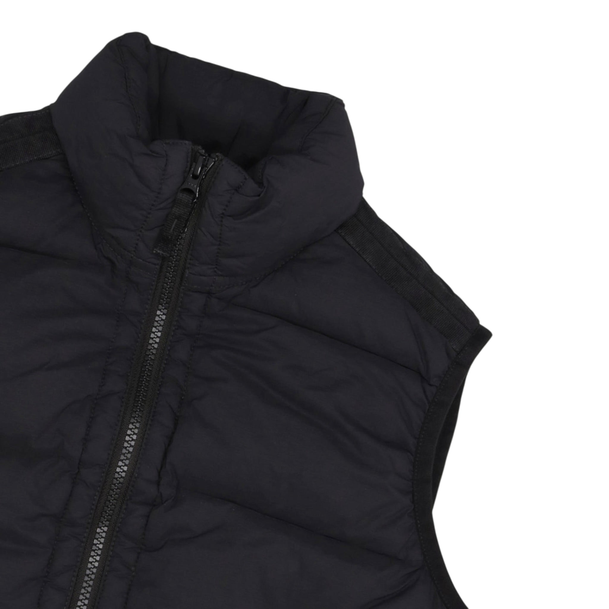 Stone Island Giubbino Smanicato tinta unita con Zip Nero per Bambino 8116G0328 NERO STONE ISLAND 