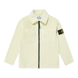 Stone Island Camicia tinta unita con Zip Panna per Bambino K2S161200003 PANNA STONE ISLAND 