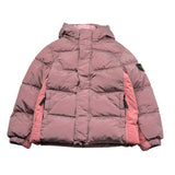 Stone Island Giubbino tinta unita con Zip E Cappuccio Rosa per Bambina K2S164100010 ROSA STONE ISLAND 